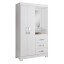 Guarda Roupa 2 Portas com Espelho Branco ou Rosa